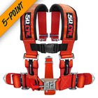 Orange 2  5-point Safety Harness W  Bypass Override Plug For Most Can-am Utvs