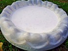 Flower Birdbath Mold Concrete 3 16th Abs Plastic Mold 23 x 3 5  Thick