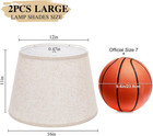 Large Drum Lamp Shades Set Of 2  12 top X 16 bottom X 11 high  Beige Lampshades 