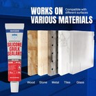 18 Ml X 8 Pcs Silicone Caulk Clear Silicone Sealant Waterproof Kitchen   Bath   