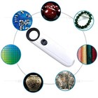 40x Led Magnifier Handheld Loupe Jewelry Glass Magnifying Lens With Light