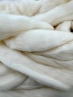100  Merino Wool Roving     19 5 Micron  Undyed White Fiber