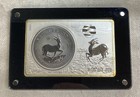 2017 50th Anniversary Of The Krugerrand Reverse Proof Coin bar 3oz 999silver