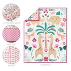  5 Piece Baby Crib Bedding Set For Girls - Newborn  Infant   Toddler Nursery 