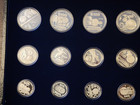 Hard To Find 1985-1986 World Cup Mexico   Silver Proof 12 Coin Set Beautiful Set