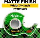 Scotch Magic Tape  3 Dispensered Rolls  Numerous 3 4 Inch  Clear 