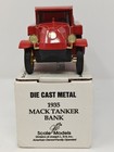 Ertl Mobil 1935 Mack Tanker Truck Diecast Coin Bank 65th Ann  Mobiloil Gold Tone