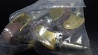 New Old Stock 4 Wooden Caster Wheels W  Sleeves Chair Dresser Chest Replacement