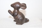 Antique Vintage Style Cast Iron Mouse Door Stop Paper Weight  Bookend 4 5  