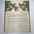 Rare Hiram Ohio College Color Letterhead Season Greetings Signed President Fall