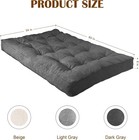 8  Futon Mattress Full Size 54  X 80  Extra Thick Floor Futon Mattress Comfy
