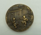 China  Cartoon  Year Of The Snake  Commemorative Bronze Medal   60mm   box cao