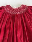 Red Smocked Babydoll Dress With Puff Sleeves 6xby Royal Child 