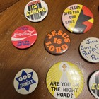 16 Vintage Faith Jesus Pins Christian Church Pin Buttons 1970s Retro