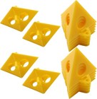 50 Pack Pyramid Plastic Painting Stand Mini Cone Paint Stands 50 Pack  Yellow 
