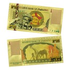 Zimbabwe One Bicentillion Dollars Gold Foil Banknotes 1000pcs Home Decor Crafts