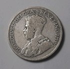 1918 Canada 25 Cents  92 5  Silver  Coin - King George V      sterling Silver 