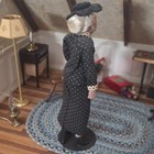 Kaiser 1 12 Porcelain Dollhouse Elderly Lady Doll Black Dress Hat