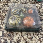 Fall Pumpkin Gourd Candle Box Set Thanksgiving Autumn Holiday Table Display