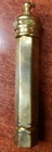 Vintage antique Brass Sewing Needle Container 1930s Collectible W box