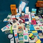 Huge Lot Sorted Vtg Sewing Notions Lot Bias Fabric Trim   Needles Buttons   More