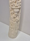 Vintage Chinese Guanyin Goddess Of Mercy Cream Resin Statue Figurine Large 27 