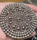 Amazing Antique Extra Large Cut Steel Button 2 5    