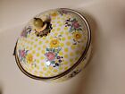 Mackenzie Childs Buttercup Enamel Cookware  5qt Covered Casserole Pot   Lid Rd