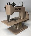 Vtg Singer Sew Handy Sewing Machine No 20 Tan Box Manual Child Toy Art  h6