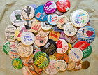 Lot Of Vintage Pinback Buttons Assorted