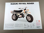 Suzuki Rv-125 L Tracker   Rv-90l Rover Motorcycle Advertising Brochure 