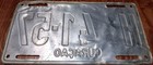 Curaco License Plate H 41-57 1996-2002