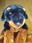 Animal Alley 24  Rottweiler Dog Plush Stuffed Animal Vintage Floppy Cute   Soft