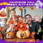 430pcs Halloween Crafts Kit Activitie Foam Pumpkin With Face Stickers For Kids