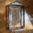 Oneida Silver Plate Vintage 3 Pc Covered Footed Casserole Serving Dish W  Pyrex