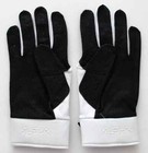 Nike Alpha Elite Batting Gloves Men s Large White black metallic Gold