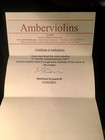 Antique Violin 4 4 By Fr  Herclick 1927 W  Certificate 