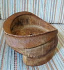 Antique Wood Hat Block Mold Shape Millinery Form  22 1825