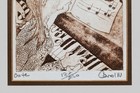  wrong Note  Framed Etching Signed Numbered 182 250 Carol M Hersley 1982 Piano