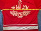 Pearl Jam Detroit Jersey Hockey Red Wings 2016 Lightning Bolt Tour Size Large L