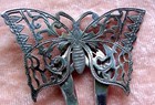 Sterling Silver Hair Comb Butterfly Theme Edwardian 1906  aab 
