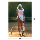 Tennis Girl - Poster  tennis Girl Scratching Butt   size  24  X 36  