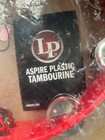 Latin Percussion Lp Aspire Red Tambourine Handheld 8x4 Jingles Zills Vintage Nos