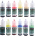 Acrylic Airbrush Paint Set 12 Colors Water-based Fast Drying For Artists Crafts