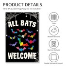 All Bats Welcome Garden Flag  Funny Equality Inclusive Yard Sign For Black2