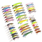 43pcs Minnow Fishing Lures Kit - Hard Bait Plastic Tackle