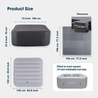 Inflatable Hot Tub Insulation Cover Set -square 73-inch Black Thermal Spa Cover