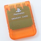 Ps Memory Card Candy Orange Scph-1020 Sony Playstation Official Made Japan 2701