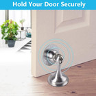 Magnetic Door Stopper 4 Pack - No Drill  Stainless Steel  Strong Adhesive