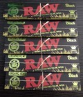5 Packs Raw Black Organic Hemp Rolling Papers King Size Slim 32 Leaves Authentic